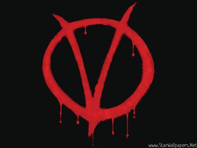 V for vendetta logo wallpaper1 display