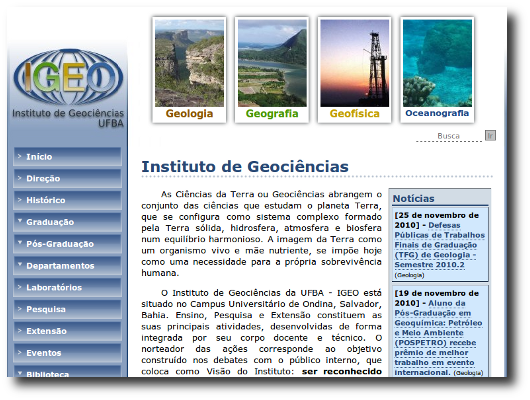 Instituto de geociencias display