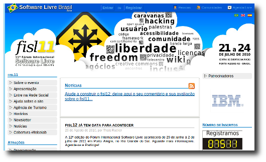 Noticias fisl 11 software livre brasil 2 display