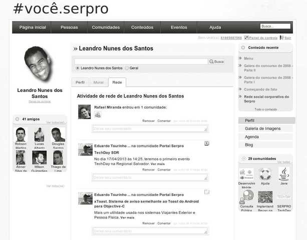 Voce.serpro atividades rede display