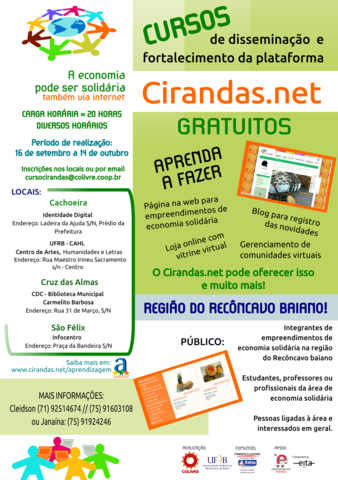 Panfleto curso cirandas display