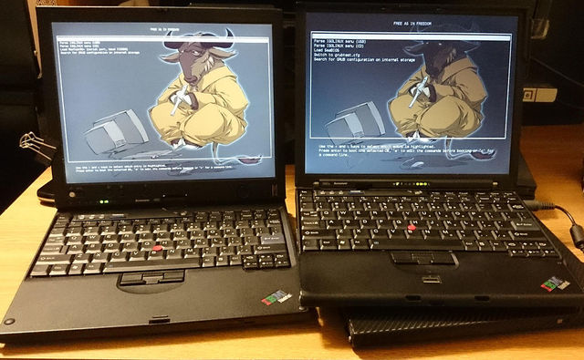 Thinkpad x60 series with libreboot display