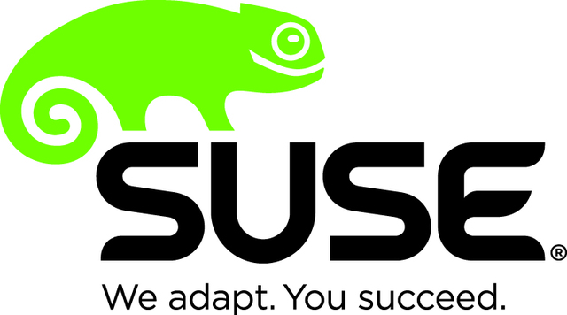 Suse logo w tag pantone display