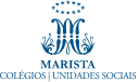 Logo marista cole gios unidades sociais vertical display