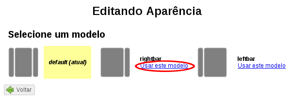 Editar aparência