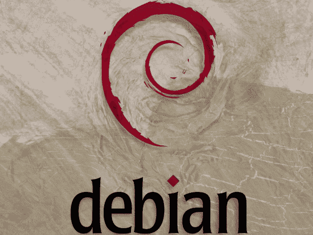 Debian splash display