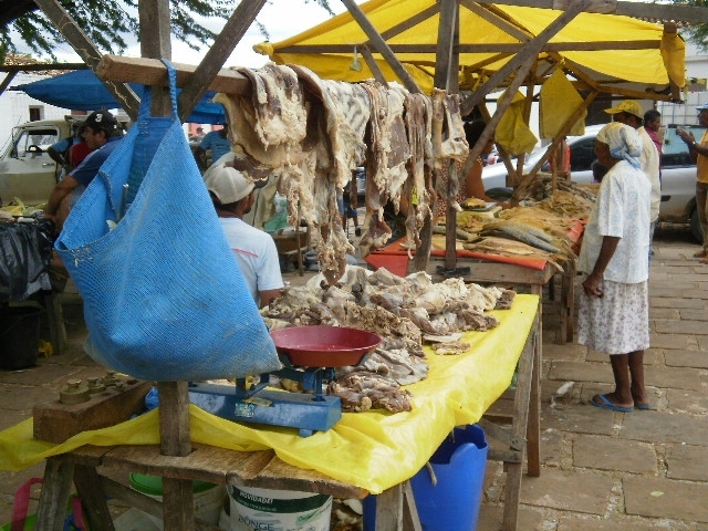 Feira de carnes display